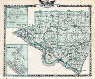 Randolph County Map, Red Bud, Chester, Illinois State Atlas 1876